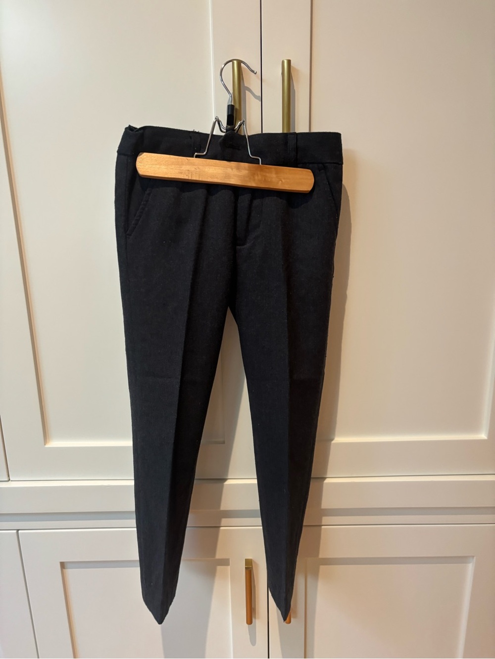 Boys Appaman Black Tailored Slim Dress Pants